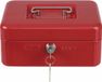 Amig Geldkistje met 2 sleutels - rood - staal - muntbakje - 15 x 11 x 7 cm - inbraakbeveiliging