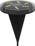 VidaXL Grondlampen 12 stuks solar met grondpennen warmwit