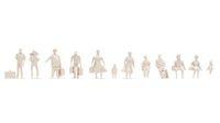 Noch 16001 Passanten, wit, Architecture Line 1:100, meerkleurig