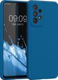kwmobile telefoonhoesje geschikt voor Samsung Galaxy A33 5G - Hoesje met siliconen coating - Smartphone case in rifblauw