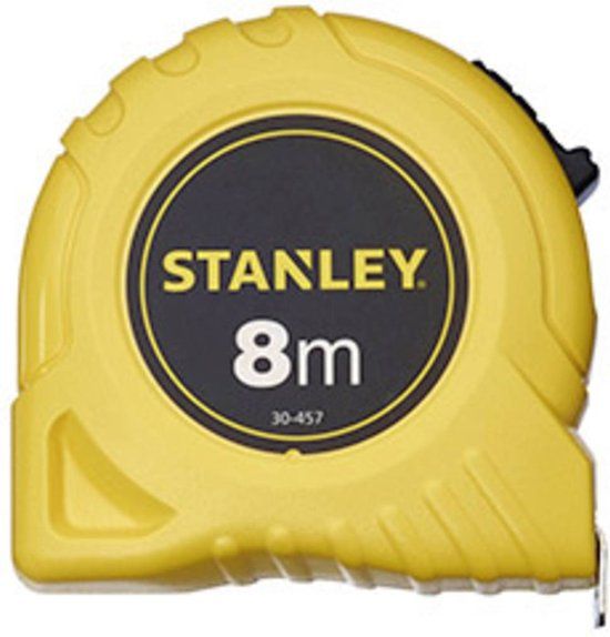 Stanley Rolbandmaat 8m - 25mm (kaart) - 0-30-457