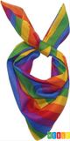 Heble® Regenboog Bandana - Katoen - Unisex - Multi - Tie-dye - 55x55 cm