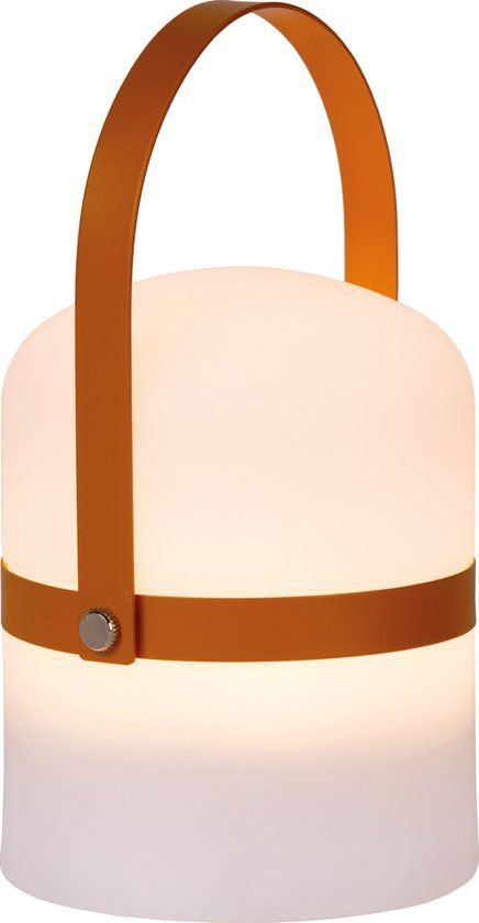 Lucide LITTLE JOE - Oplaadbare Tafellamp Buiten - Ø 10 cm - LED Dim to warm - Bruin