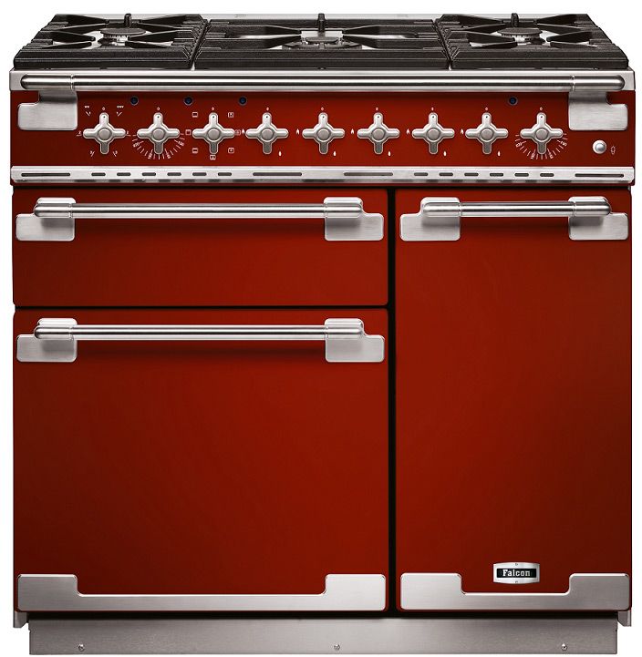 Falcon ELS90DFRDEU - Fornuis - 90 cm - Rood