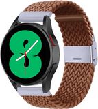 By Qubix - Braided nylon bandje - Bruin - Geschikt voor Huawei Watch GT 4 / GT 5 (41mm) & GT 5 Pro (42mm)