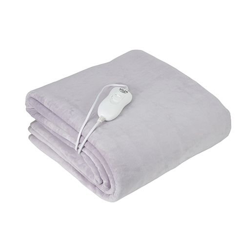 Adler AD 7425 Electric Blanket - 60W - Grey - Polyester - 150 x 80 cm