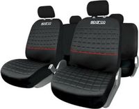 Sparco Set hoezen voor zittingen Lazio Universeel Zwart