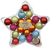 Inge-glas Inge Christmas Goods Kerstballen gekleurd - 20x - kunststof - 3 cm