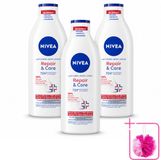 Nivea Repair & Care Lait corporel - 72 heures d'hydratation - Pour peau très sèche - 400 ml - Emballage en vrac