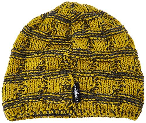 Sterntaler Uniseks Gebreide Muts met Kruisvlecht - Middengeel - Maat 55