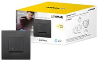 Vimar 0K19592.02 Arké smart 2-weg switch werkt met Alexa, kit plug & play voor apparaat in Zigbee Hub, vereist een neutrale bedrade