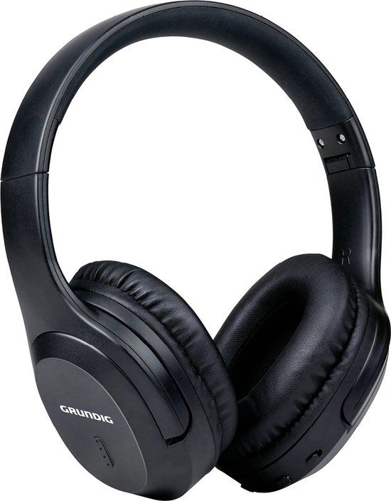 Grundig Bluetooth Over-Ear Koptelefoon - Draadloos met 40 Uur Afspeeltijd - Zwart