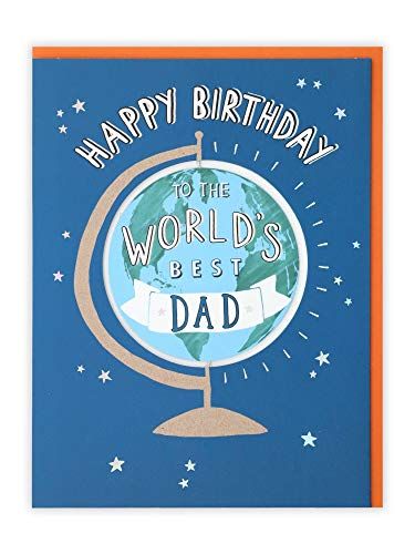 Clintons - Dad Spinner World Globe - Verjaardagskaart - 149x195mm