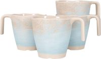 Gimex Stone Line Mok - Beige - 300 ml - 4 Stuks
