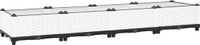vidaXL Verhoogde Plantenbak - 160x40x23 cm - Polypropeen - Wit