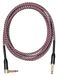 Cascha Professional Line Gitaarkabel, Angled, Tweed Red, 6 m