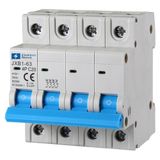ELEKTRONOVA Stroomonderbreker 3 fasen 4P 20A C20 6kA - 4 modules DIN - 380V