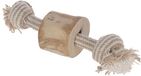 Kerbl Pet Halter S, jute/katoen, met koffiehout, 20 cm