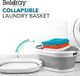 Beldray Wasmand 27 Liter - Inklapbaar - Ruimtebesparend - Grijs