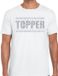 Bellatio Decorations Shoppartners Bv Wit Topper shirt in zilveren glitter letters heren - Toppers dresscode kleding L