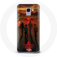Maniacase Hoesje voor Samsung Galaxy A6 2018 Stranger Things Seizoen 4 Poster Art New Theory Crew