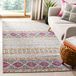 SAFAVIEH Modern chic tapijt voor woonkamer, eetkamer, slaapkamer - Madison Collection, laagpolig, grijs en ivoor, 91 x 152 cm