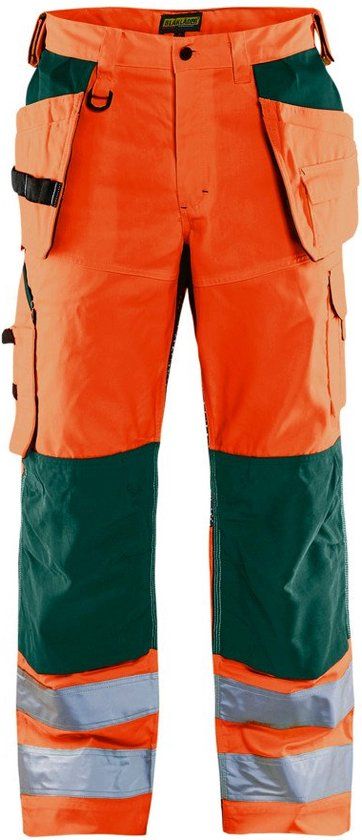 Blåkläder Werkbroek High Vis met ventilatie 1565-1811 - High Vis Oranje/Groen - C50