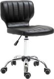 HOMCOM Salonkruk Staal 45x47x87cm Zwart