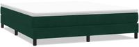 vidaXL Boxspringbed zonder matras, donkergroen, 180x220 cm, fluweel