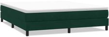 vidaXL Boxspringbed zonder matras, donkergroen, 180x220 cm, fluweel