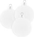 Merkloos / Sans marque Cotton Ball Lights Bv 3x Witte Cotton Balls kerstballen 6,5 cm