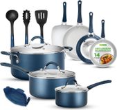 Ensemble de 14 pièces antiadhésives comprenant des casseroles, des poêles et des ustensiles de cuisine
