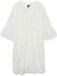 VERO MODA VMHONEY LACE 3/4 V-NECK TUNIC WVN GA Jurk Dames XL Katoen/Polyamide Wit