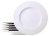 Assiette en porcelaine, 28 cm, set de 6 assiettes, blanc, résistant au lave-vaisselle