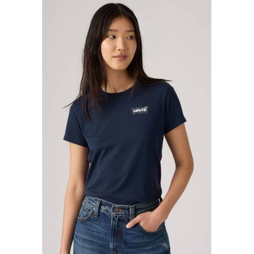 Levi's THE PERFECT TEE rechtvallend T-shirt met logo - marineblauw