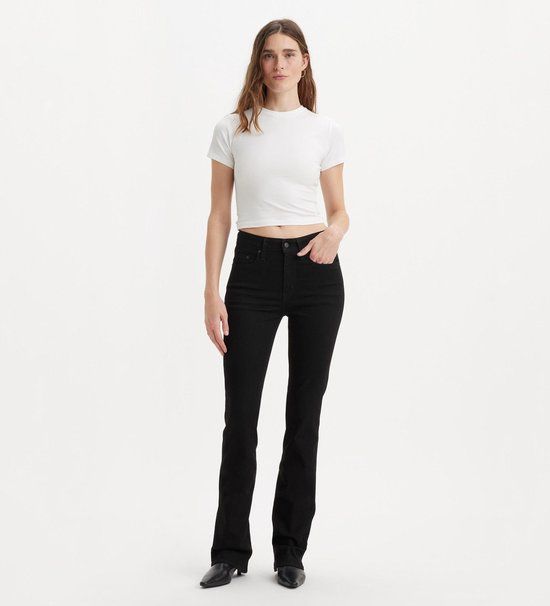 Levi's 725 Bootcut spijkerbroek met hoge taille zwart W30 x L34
