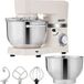 AREBOS Robot pâtissier - 1500W - Robot multifonction - 5,5L&4,5L - Batteur - Accessoire robot multifonction - Bol mélangeur en acier inoxydable - 6 vitesses - Crème