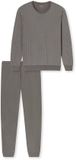 Schiesser Uncover Lange pyjama manchettes - Pyjamaset - grijs