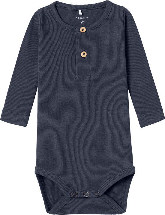 NAME IT NBMKAB LS BODY NOOS Baby Romper - Dark Sapphire - Maat 68