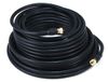 Monoprice RG6 Quad Shield CL2 coaxkabel met F type connector 50' Zwart