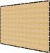 Tissu d'ombrage 90% pour écran d'intimité 12 x 20 pi pour patio jardin (beige)