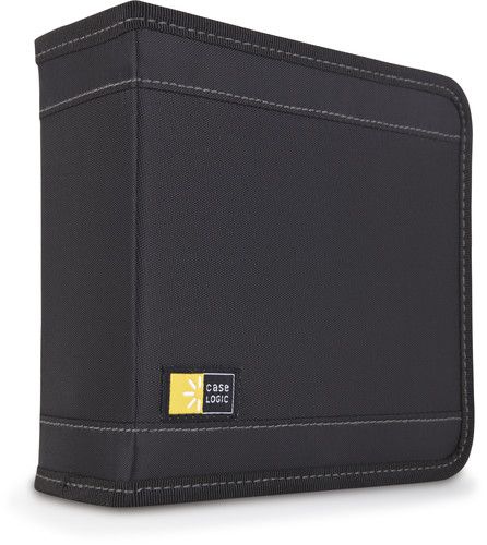 Case Logic CD Wallet - 32 CD Capacity - Black Nylon Case