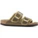 Birkenstock Sabots Arizona Big Buckle Shearling Oiled Leather