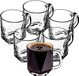 KADAX Verres à thé et café avec poignée, Frida 300 ml/set de 6