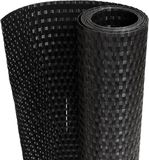 vidaXL Balkonscherm 400x80 cm poly rattan zwart