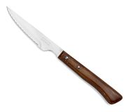 Arcos Tafelmes - steakmes tafelmes - 110 mm nitrum roestvrij staal lemmet - bruin geperst houten handvat