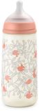 Suavinex Birdies Zuigfles Symmetrische Speen Snelle Doorstroom 360 ml 6 Maanden en + (Kleur : Roos)