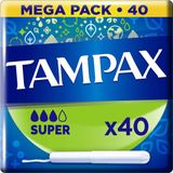 Tampax Super Tampons Met Kartonnen Inbrenghuls - 40 Stuks