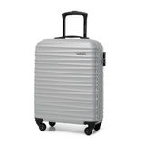 WITTCHEN GROOVE Line Kleine koffer handbagagekoffer Reiskoffer Handbagage Stevige bagage Harde ABS Cijferslot Telescopisch handvat 4 zwenkwielen Maat S Grijs