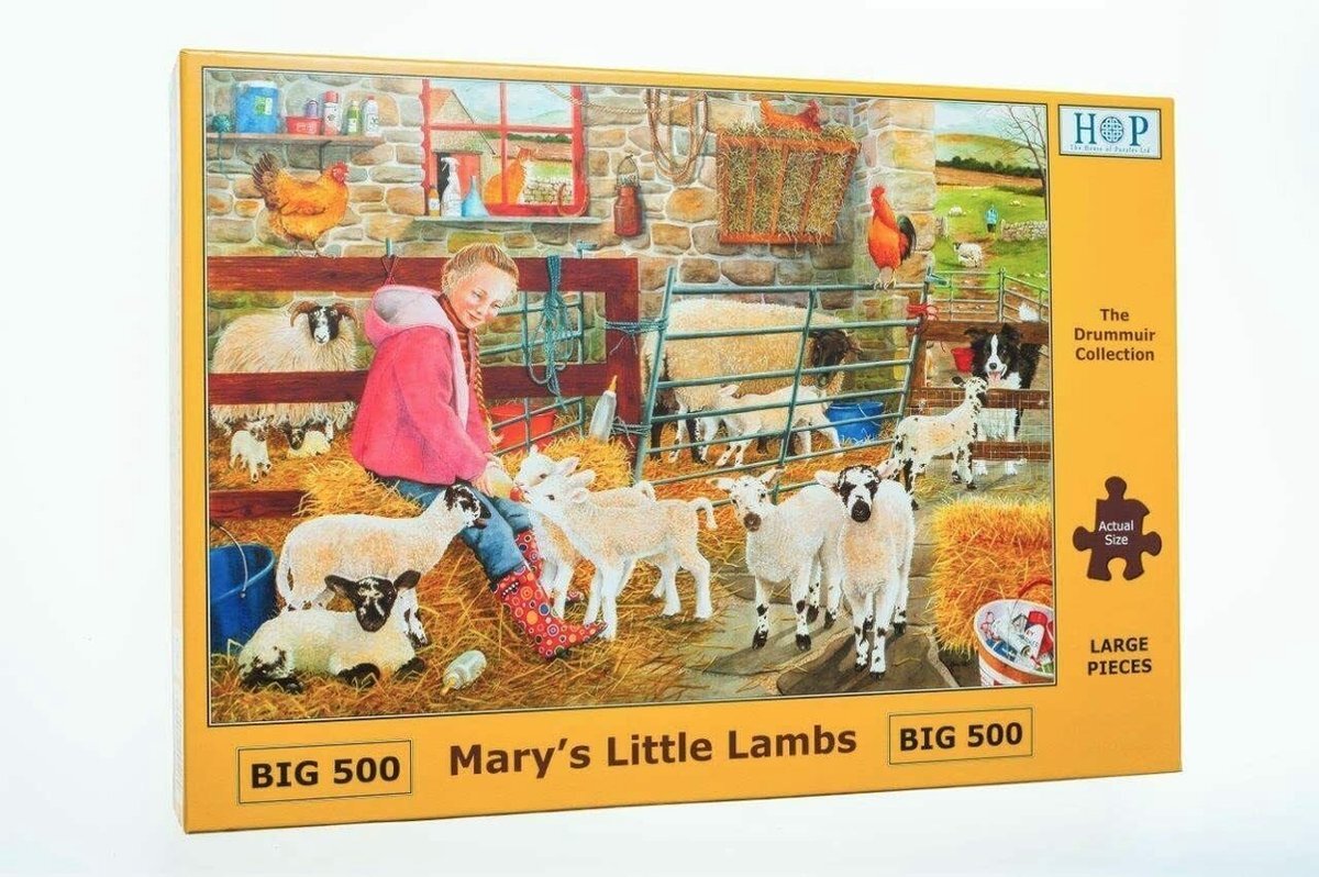 House Of Puzzles Mary's Little Lambs Puzzel 500 XL Stukjes